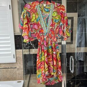 Trina Turk swim coverup, size M, like new condition, worn once.